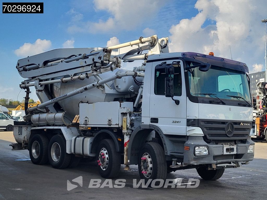 Mercedes Actros 3241 8X4 Putzmeister TMM 21 PUMI 7m3 Liebherr mixer 3-Pedals Big-Axle Euro 3