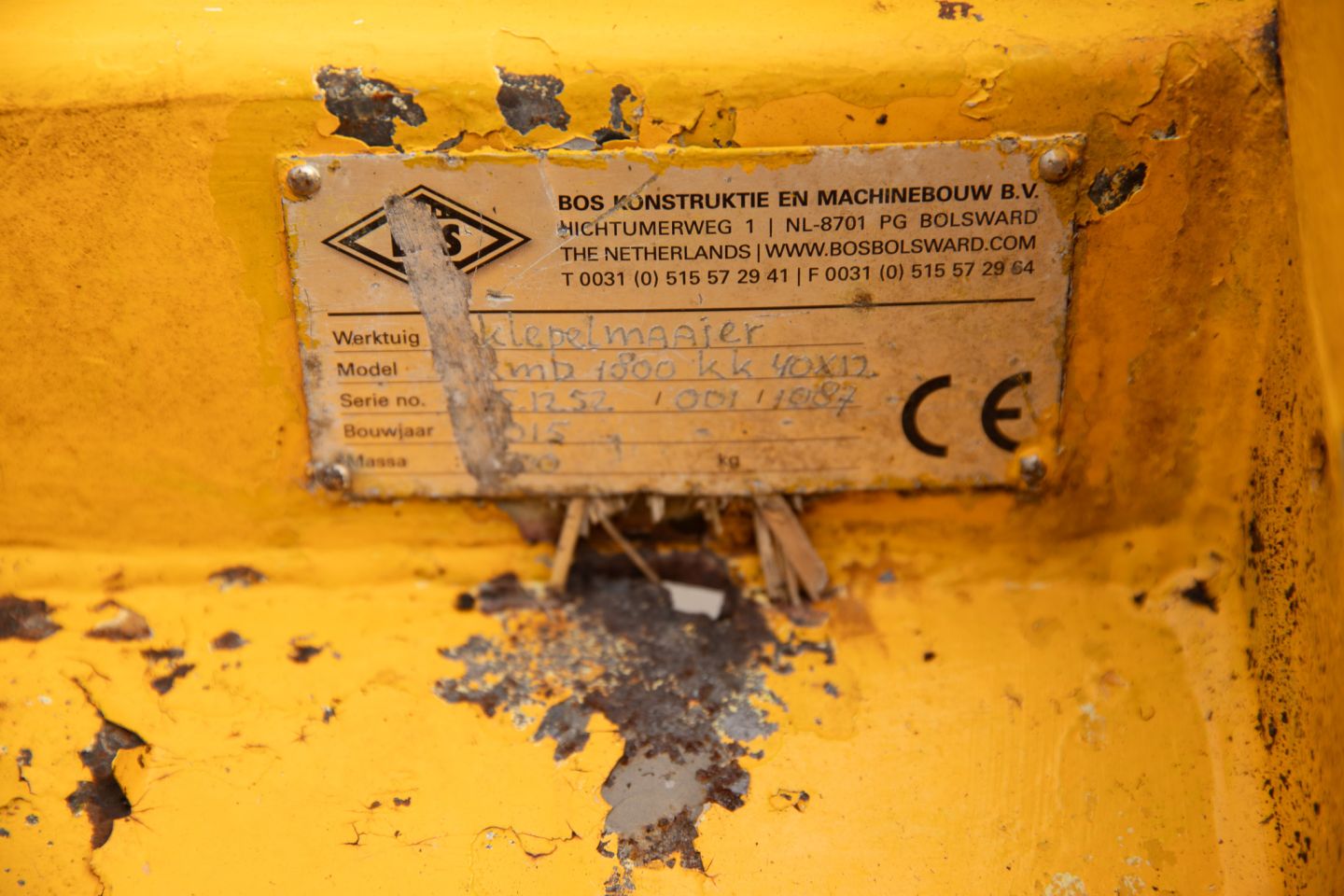 Herder Bos 1800 klepelmaaier mulcher Mähausleger