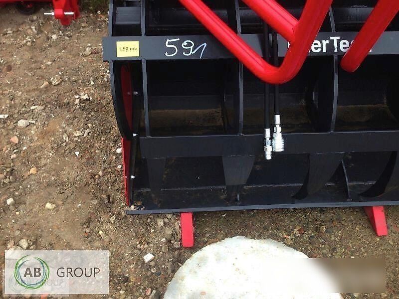 Inter Tech crocodile bucket with burnt tines 1.5 m, SLK06