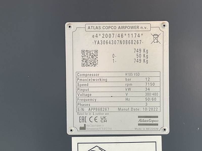 Atlas Copco E-AIR H185 VSD