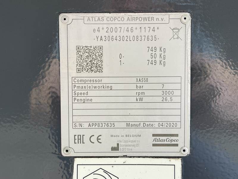 Atlas Copco XAS 58 KD