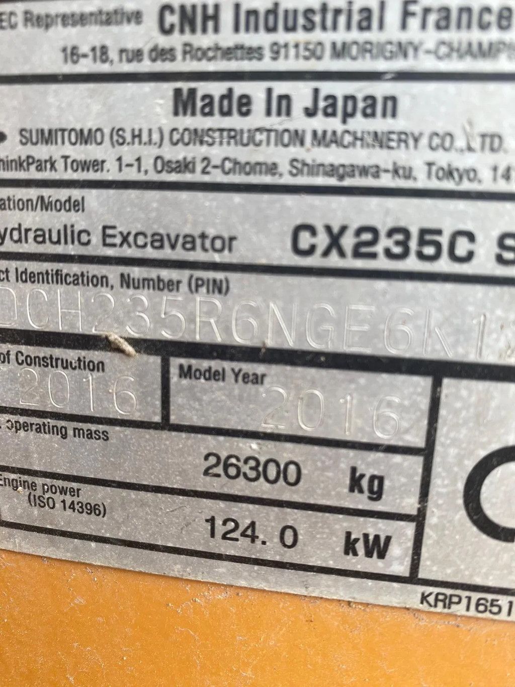 Case CX235C