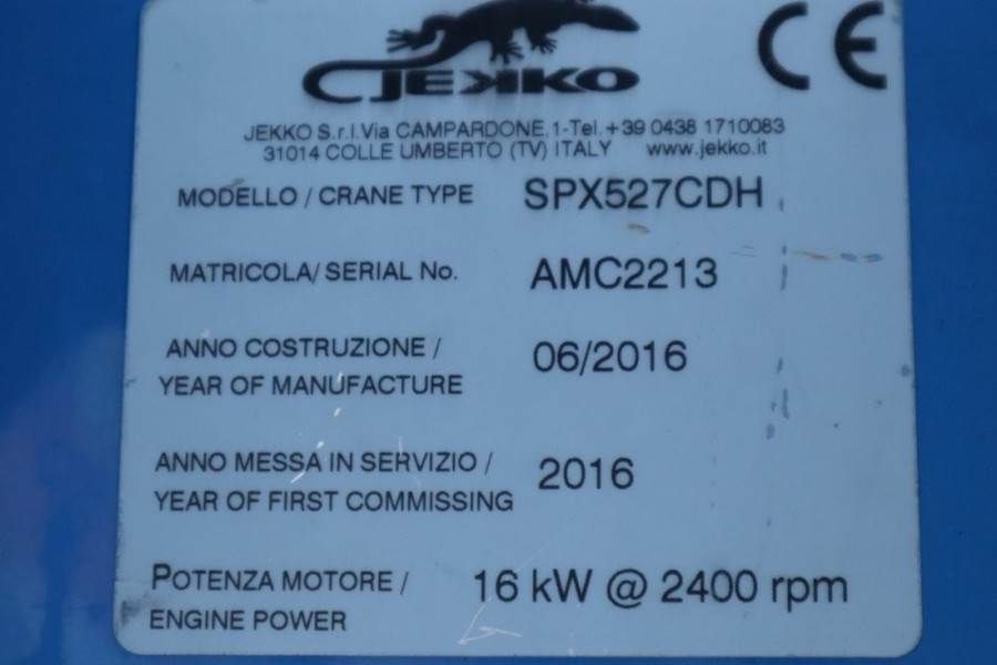 Jekko SPX527CDH-2 Hybrid, 2700kg Capacity, 12.1m Main Bo
