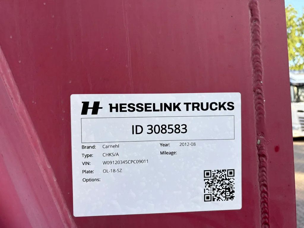 Carnehl 60m3 10 tons assen, Stuuras, Bietenrek, nieuwe APK!