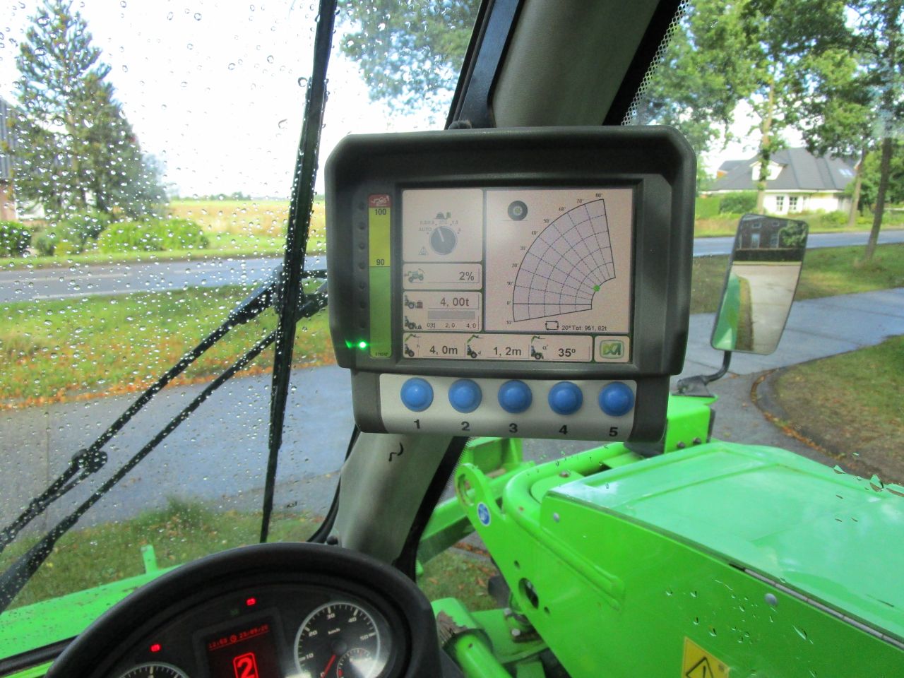 Merlo 40.17 plus werkbak bediening 2450 uur