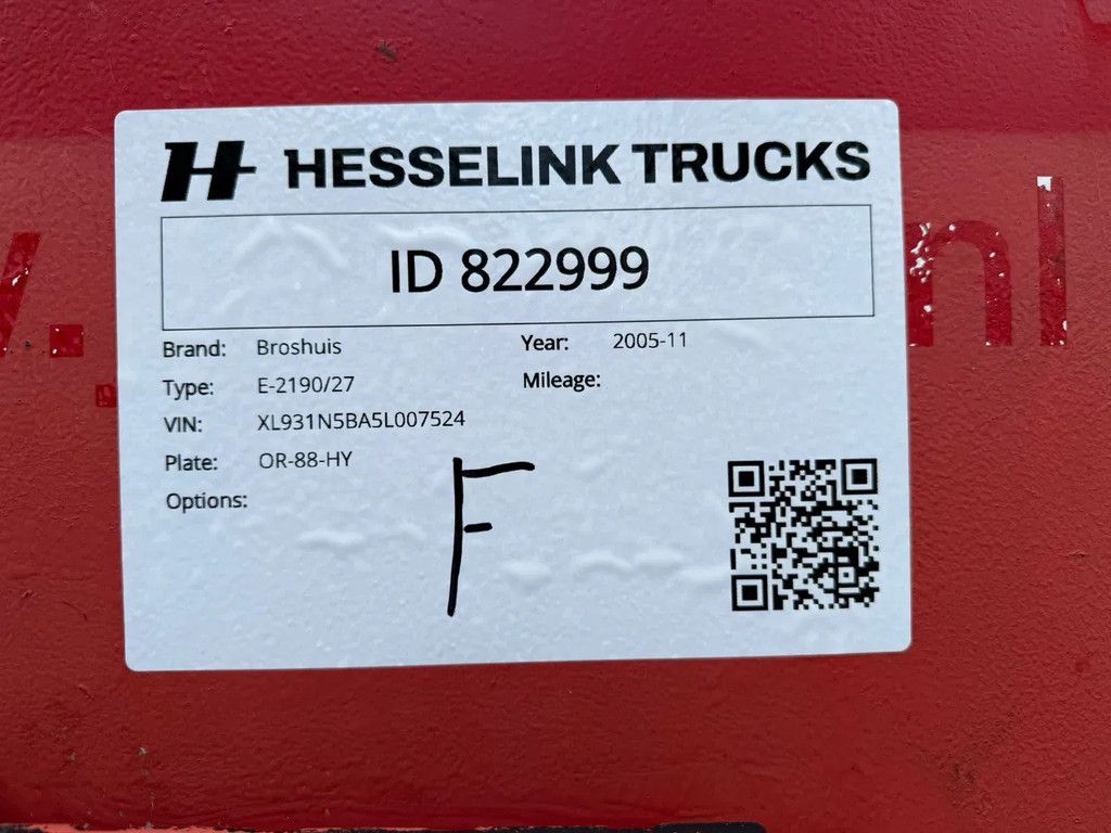Broshuis Dieplader 6M Extendable Stuuras APK/TUV 03/2026
