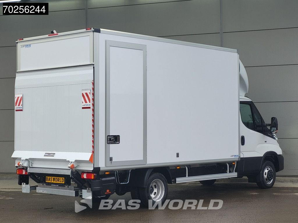 Iveco Daily 35C18 3.0L Automaat Laadklep Zijdeur Dubbellucht Bakwagen 180PK LED Airco Cruise Camera Lat om Lat D'Hollandia Bakwagen Meubelbak Koffer Airco Cruise control