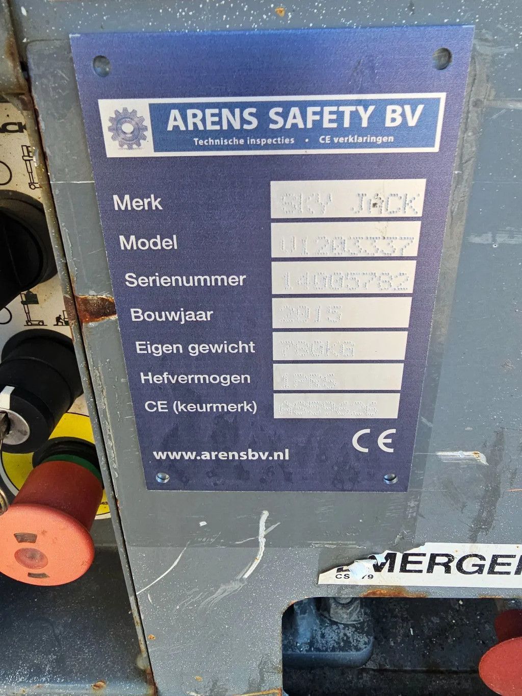 Skyjack Sj12 mast hoogwerker met boek schaarlift