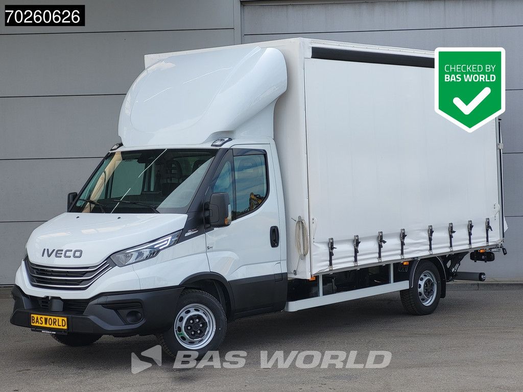Iveco Daily 35S21 3.0L 210PK Automaat Schuifzeilen Laadklep ACC LED CarPlay Euro6 Schuifzeil Zeilen Koffer Meubelbak Bakwagen Klima