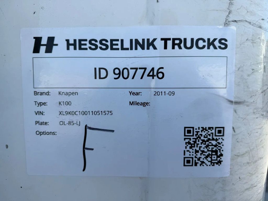 Knapen Trailers K100 Mega 98m3! Cargo Floor 10MM Liftas Schijfremmen