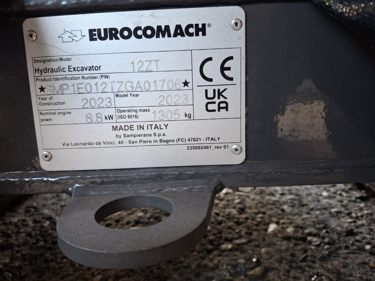 Demo Eurocomach 12ZT minigraver