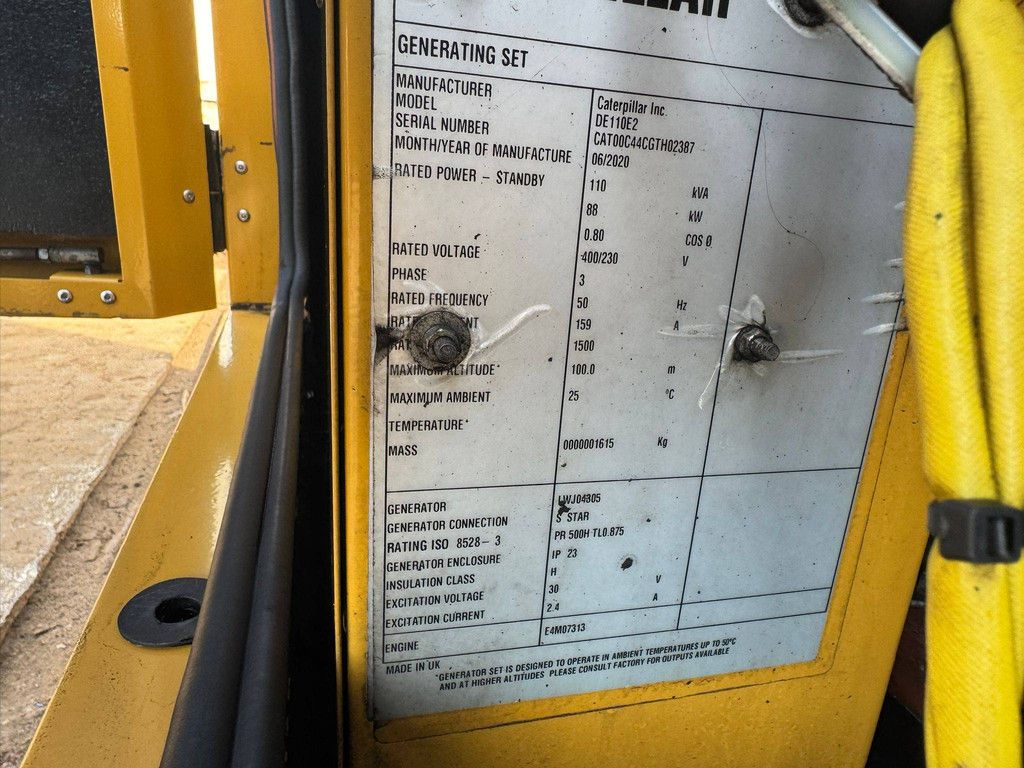 Generator Caterpillar 3054C Diesel 110 kVA 2020