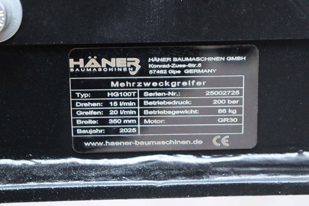 Haner HG100T 2025 Sortiergreifer