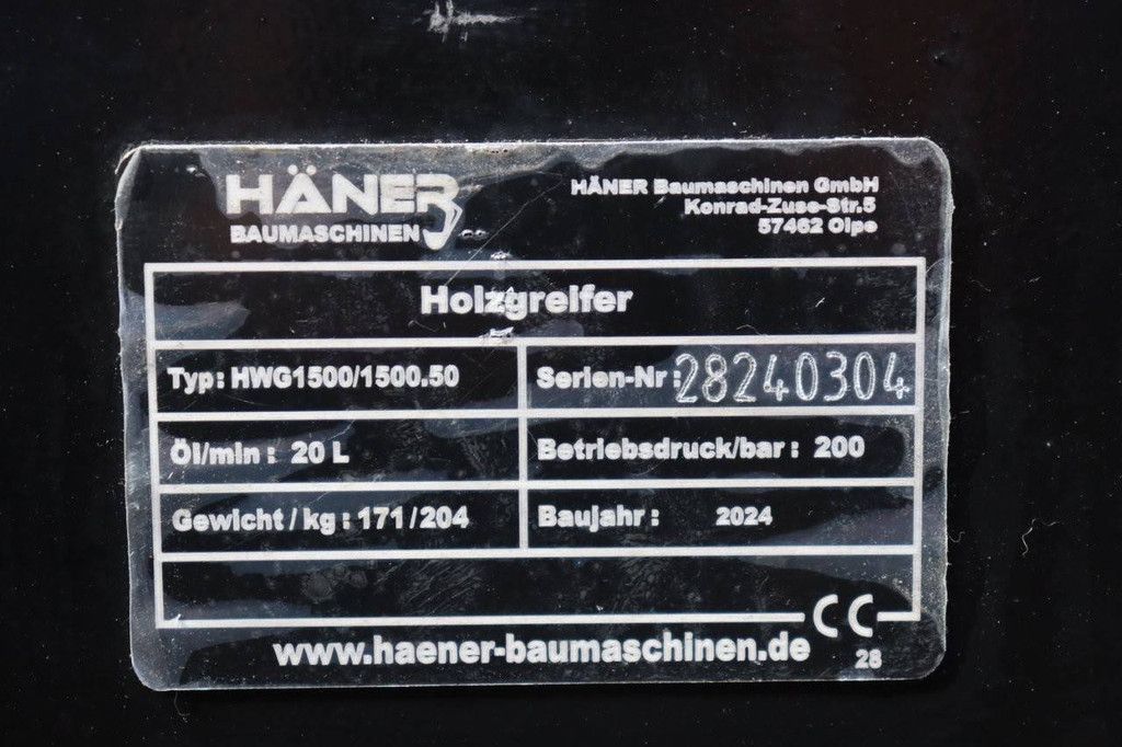 Greifer Haner HWG1500/1500.50 2024 Neu