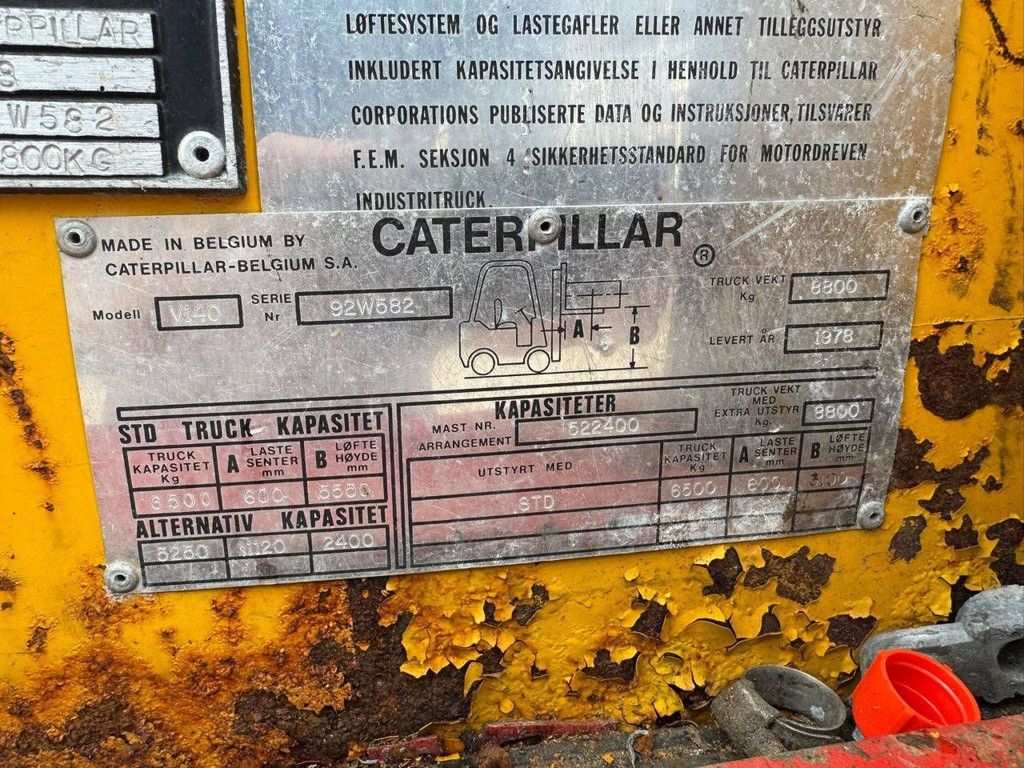 Forklift Caterpillar V140 Diesel 1978