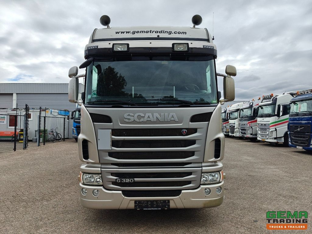 Scania G320 6x2/4 Highline Euro5 – 8,6 m Schiebeplane + 2000 kg Hebebühne – 220 V Wechselrichter – TÜV 04/2026