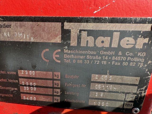 Thaler KL 351 T/A 50pk Tele shovel Verreiker Minishovel Schaffer