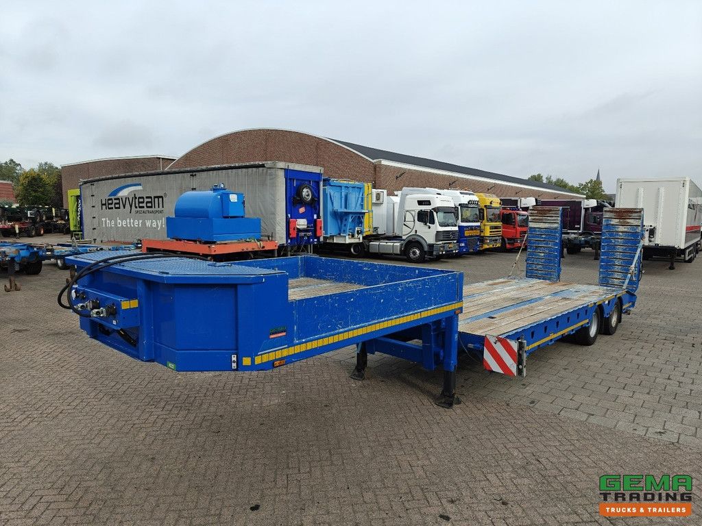 MOL D712/20T/38/47/1 2-Achs SAF - Semi-Tieflader 11,5m - 93cm - 31480kg Tragkraft - Hydraulische Rampen