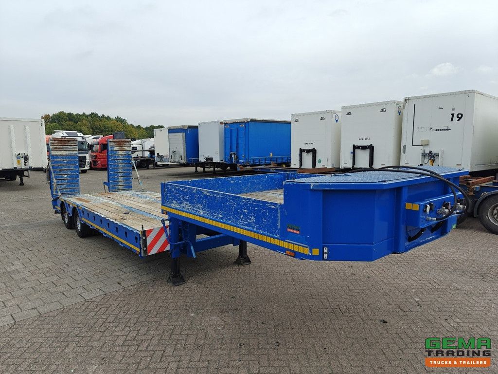 MOL D712/20T/38/47/1 2-Achs SAF - Semi-Tieflader 11,5m - 93cm - 31480kg Tragkraft - Hydraulische Rampen