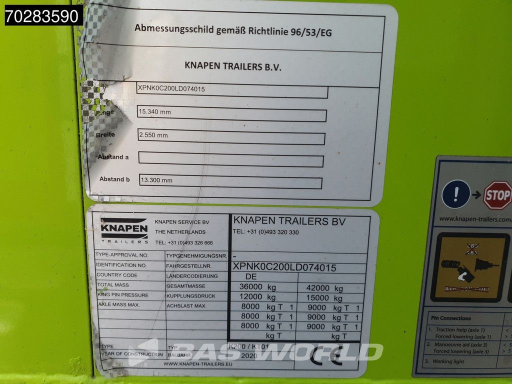 Knapen k200 3 Achsen LANG-LKW 10mm Lift Axle