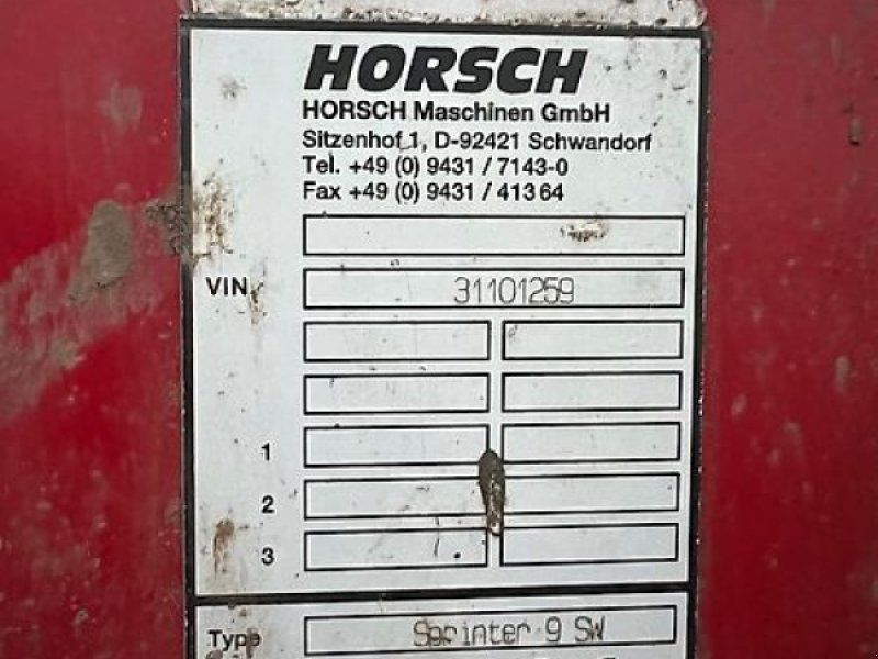 Horsch Sprinter 9 SW