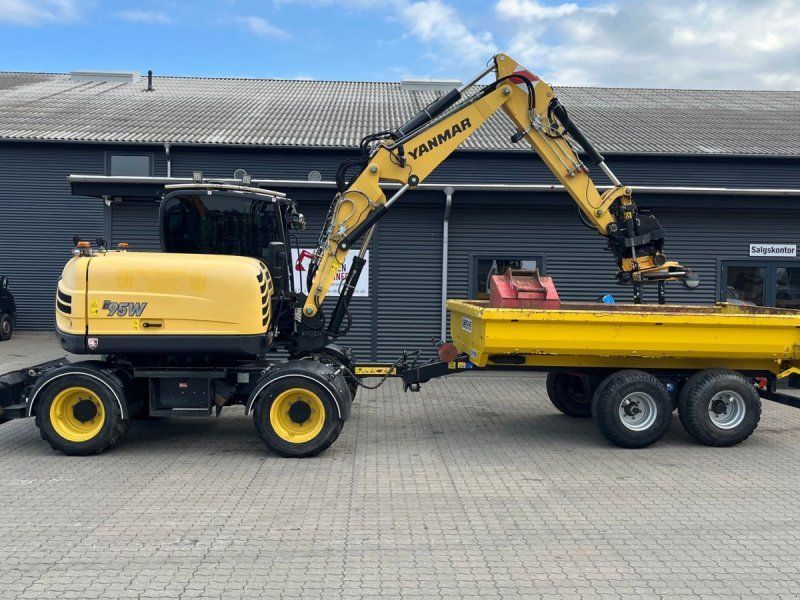 Yanmar B95W Engcon rotortilt, vogn mm.