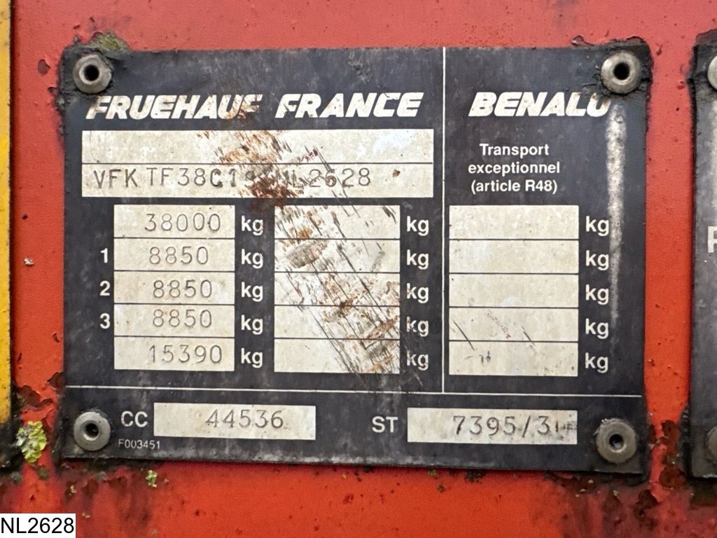 Fruehauf Chassis 20 ft, ADR