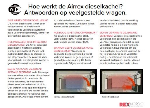 Airrex infrarood heaters