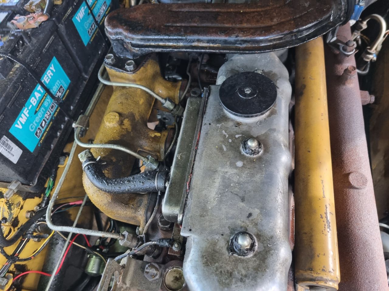 Heftruck Mitsubishi 4 ton diesel duplexmast 4.40. Side Shift