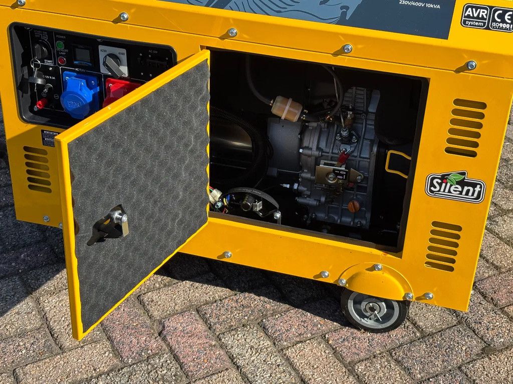 Demo Diesel noodstroom generator 230 en 400v krachtstroom