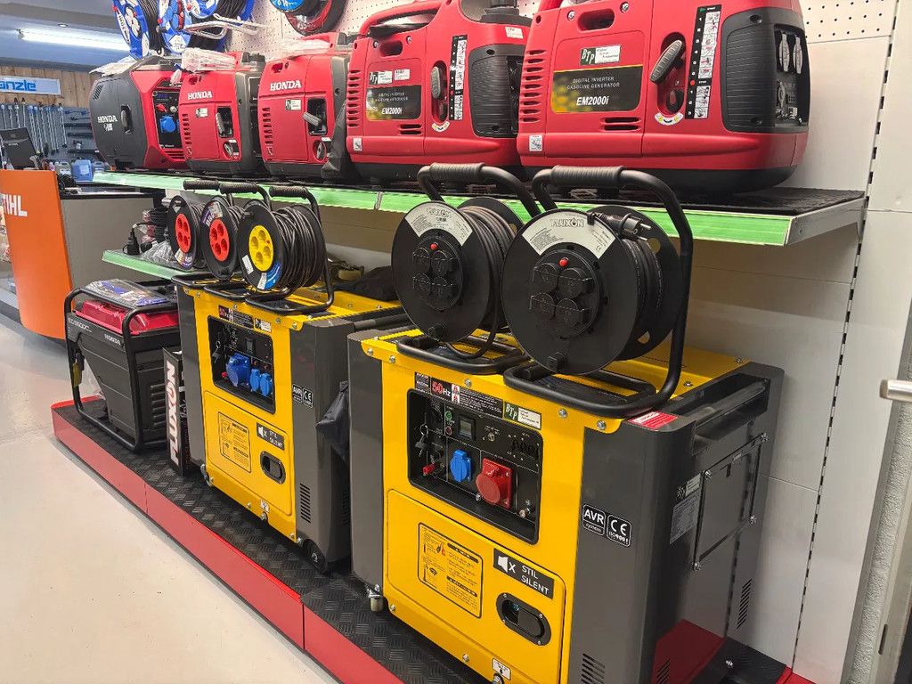 Demo Diesel noodstroom generator 230 en 400v krachtstroom