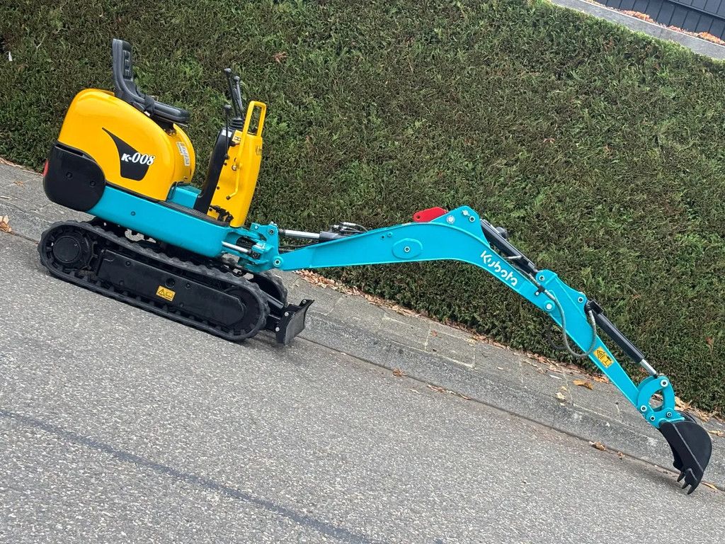 Kubota k-008 gebruikte minigraver k008 3cil diesel 0.8T