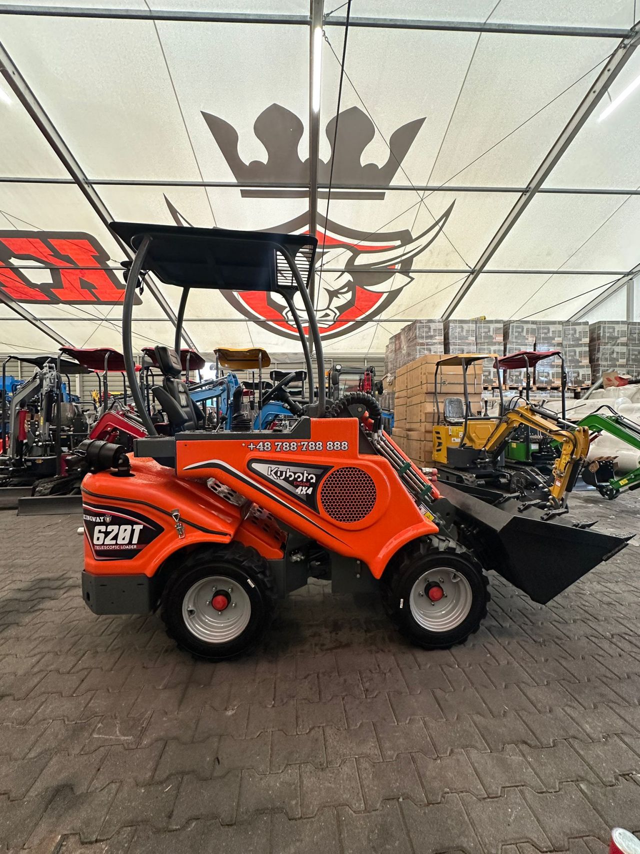 Telescoop lader, wiellader, kniklader, shovel Kingway 620T Kubot