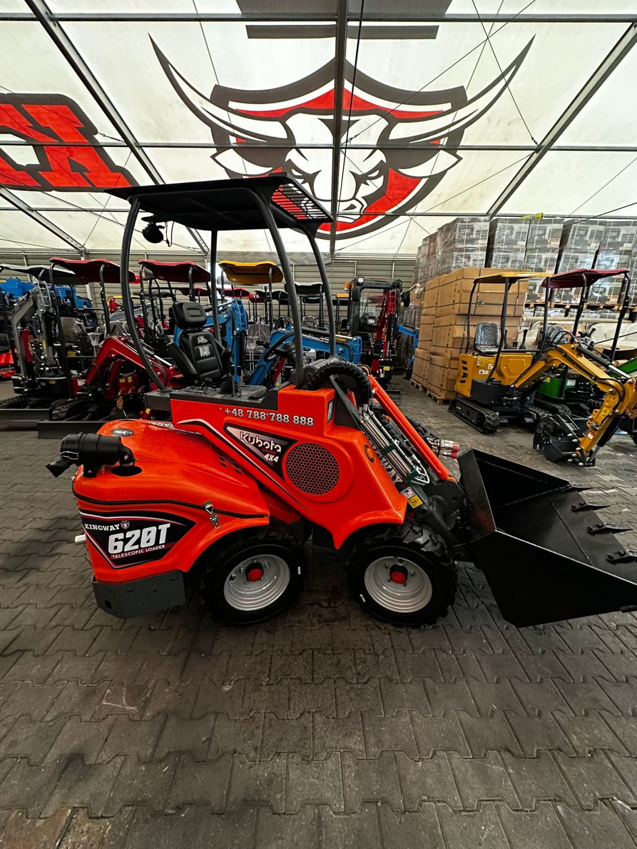 Telescoop lader, wiellader, kniklader, shovel Kingway 620T Kubot