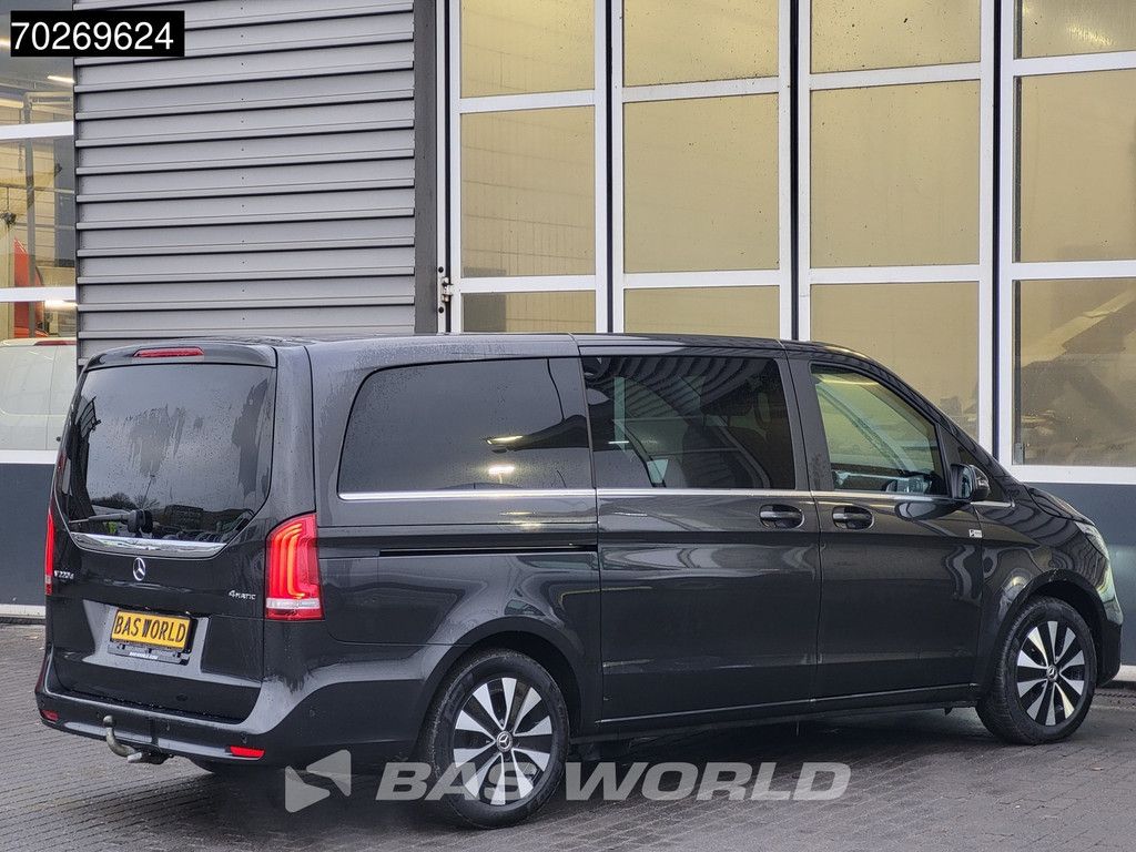 Mercedes V-Klasse 220 Ex.BPM/BTW Automaat Personenvervoer 7-Persoons L2H1 Trekhaak LED Navi Leder Airco Cruise Camera CarPlay Parkeersensoren Standkachel Euro6 Taxi TV Passenger Transport A/C Double cabin Towbar Cruise control