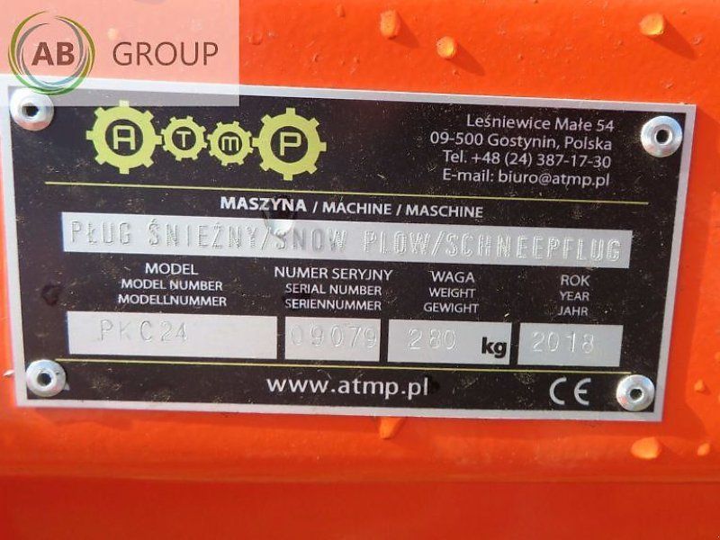 ATMP pług odśnieżny ciężki PKC24, 2,4 m
