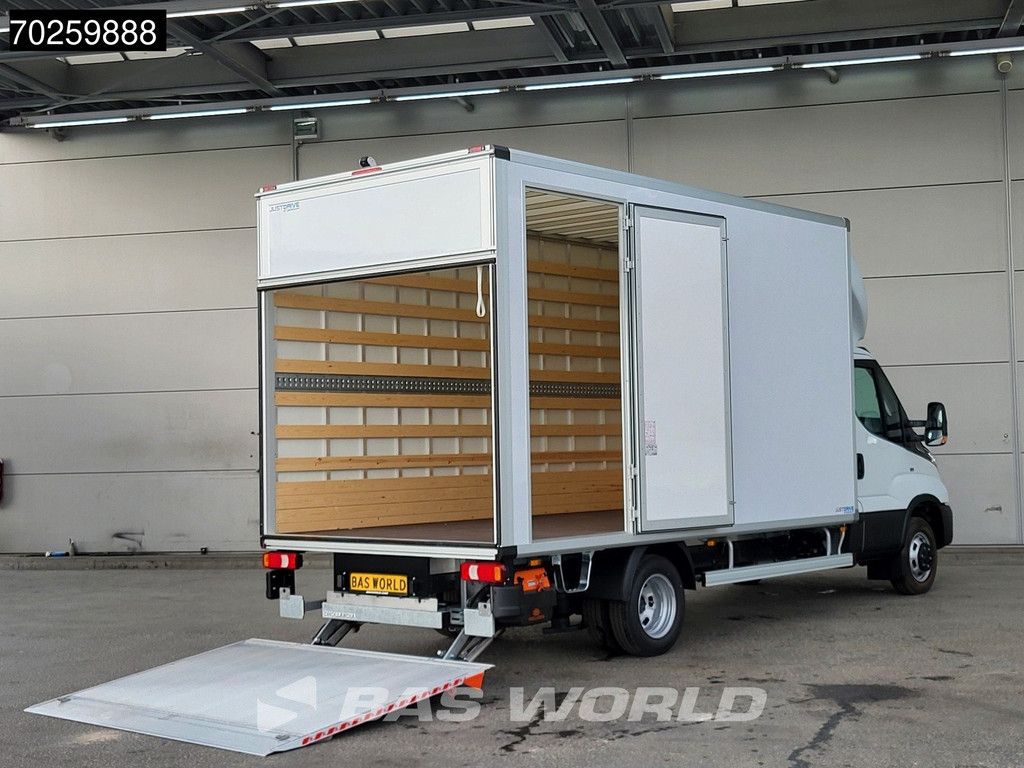 Iveco Daily 35C18 3.0L Automaat Luchtvering Laadklep Zijdeur Dubbellucht Bakwagen 180PK LED Airco Cruise Camera Lat om Lat D'Hollandia Euro6 Meubelbak Koffer 22m3 A/C Cruise control
