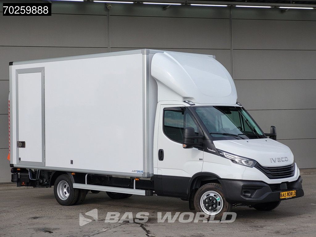 Iveco Daily 35C18 3.0L Automaat Luchtvering Laadklep Zijdeur Dubbellucht Bakwagen 180PK LED Airco Cruise Camera Lat om Lat D'Hollandia Euro6 Meubelbak Koffer 22m3 A/C Cruise control
