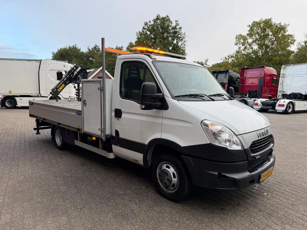 Iveco 50C14 Erdgas/CNG Hiab kran/crane Pritsche