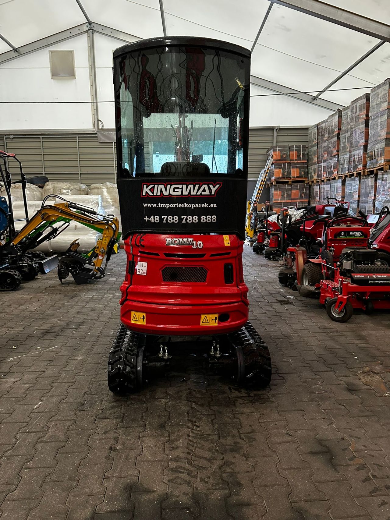 Minibagger Kingway ROMA10 – 3 Löffel, 3 Jahre Garantie