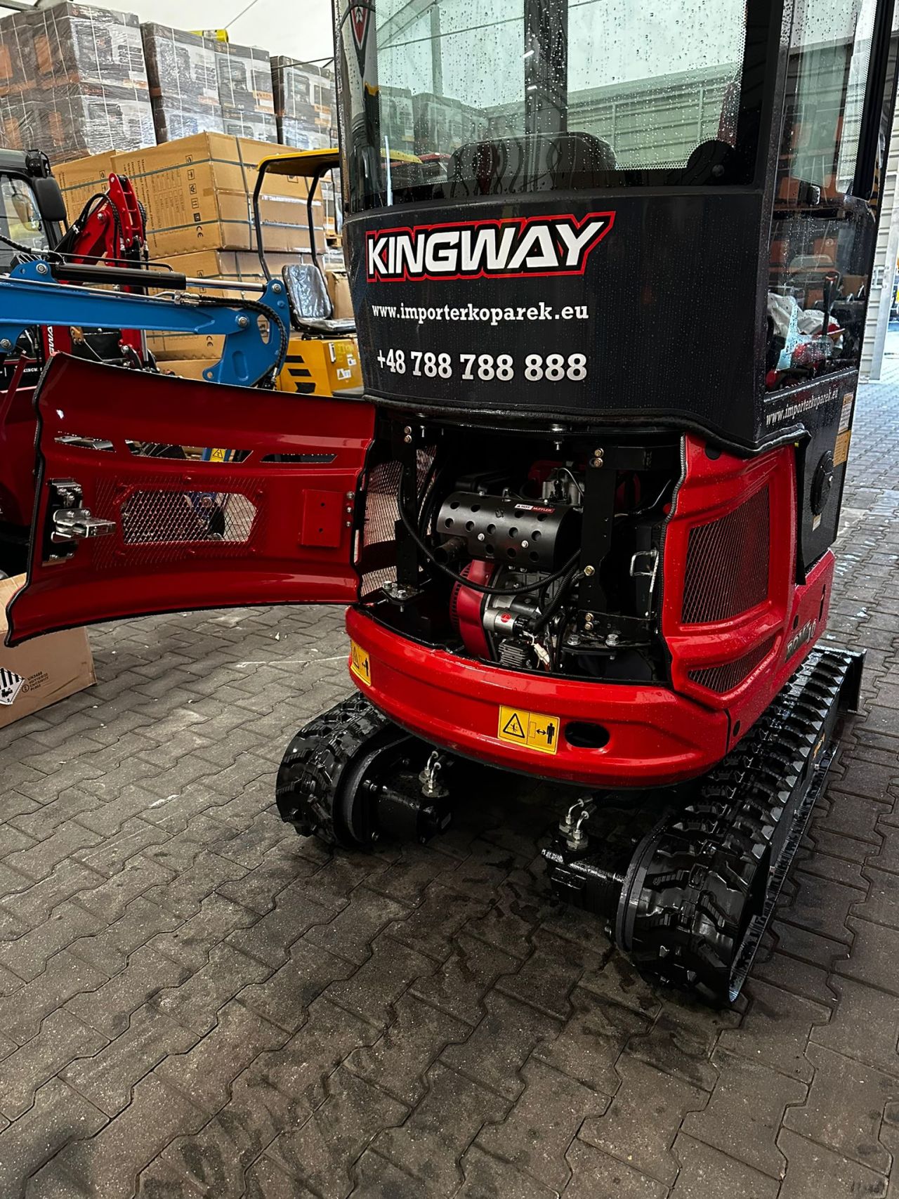 Minibagger Kingway ROMA10 – 3 Löffel, 3 Jahre Garantie