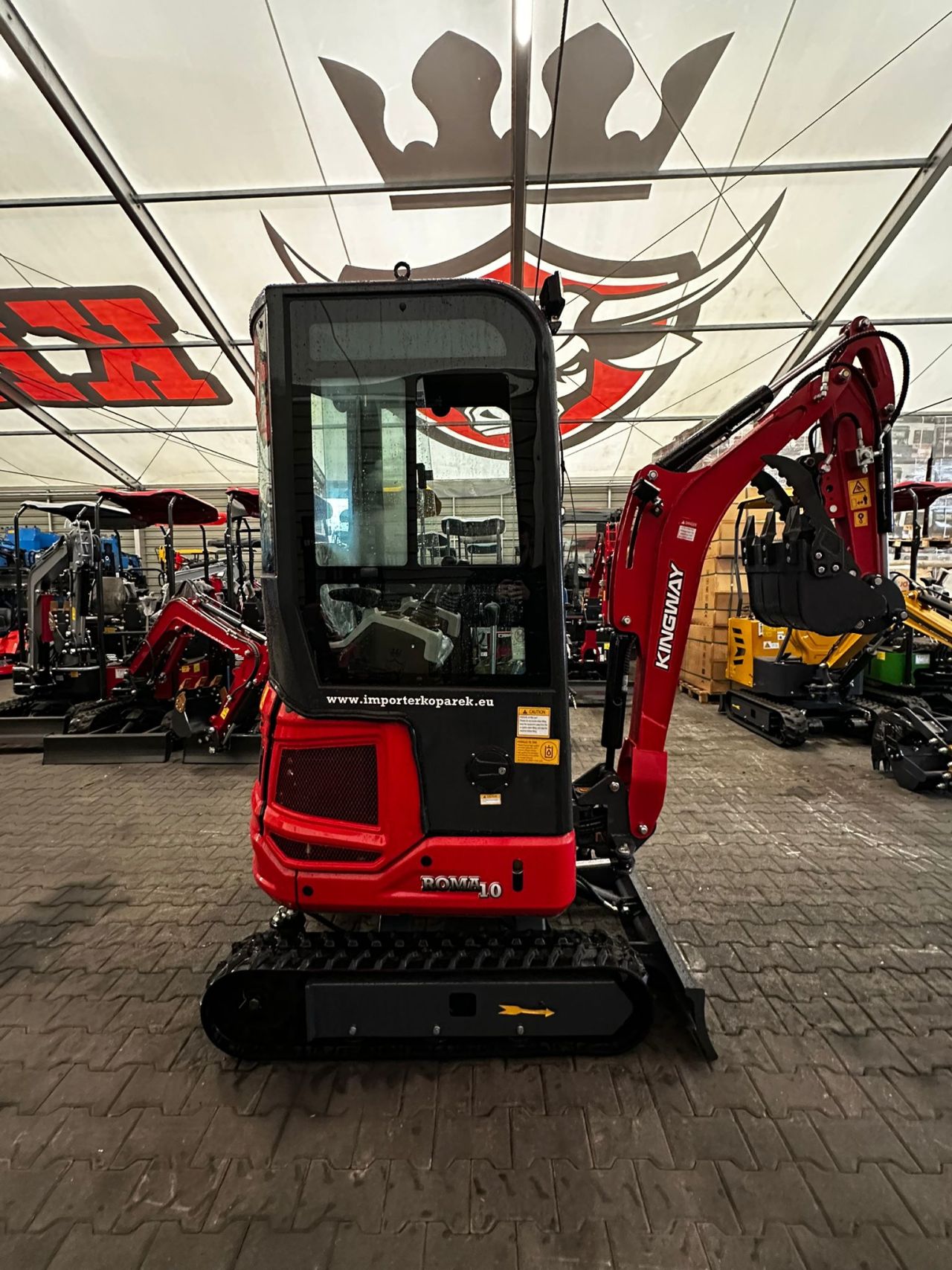Minibagger Kingway ROMA10 – 3 Löffel, 3 Jahre Garantie