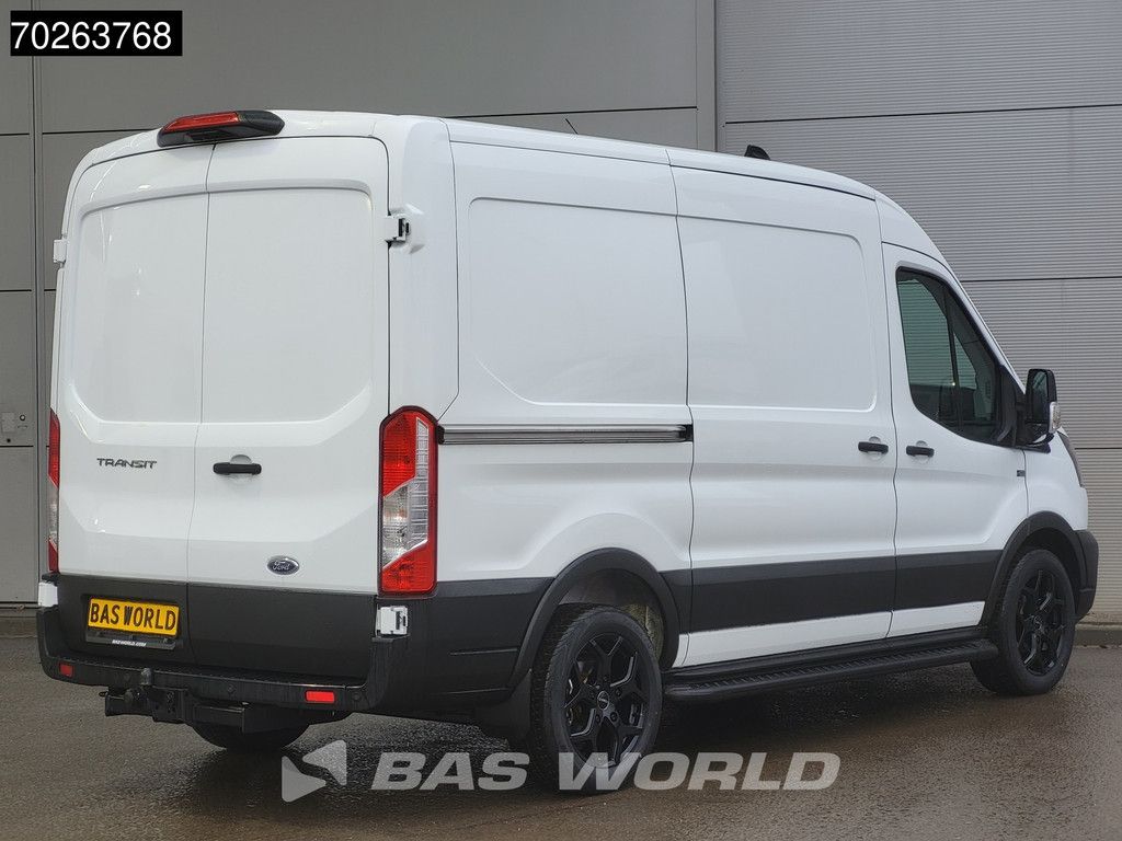 Ford Transit 130pk L2H2 Nieuw! Black Edition Raptor Grill Trekhaak Airco Cruise Camera Parkeersensoren 10m3 Klima AHK Tempomat