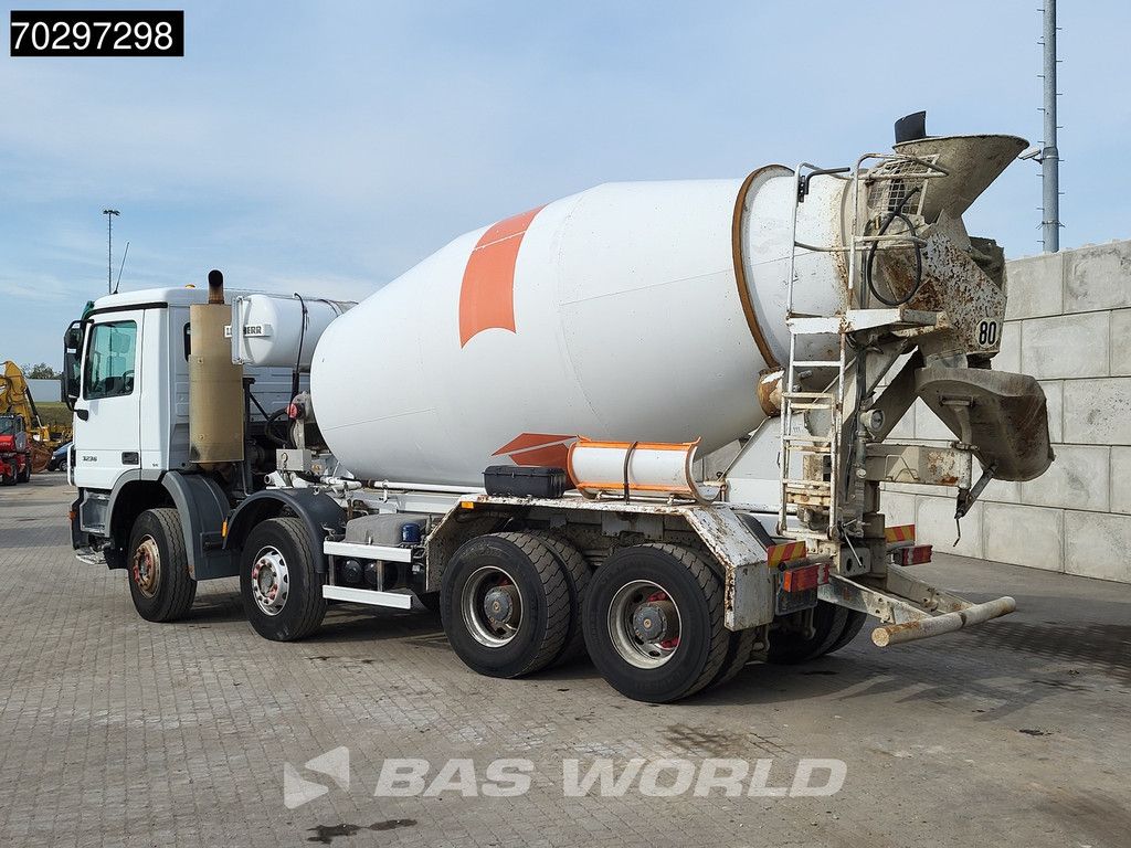 Mercedes Actros 3236 8X4 9m3 Liebherr 3-Pedals Steelsuspension Big-Axle Euro 3