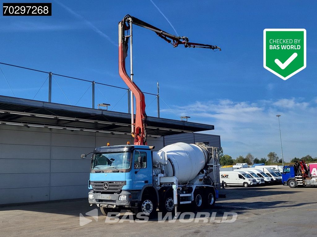 Mercedes Actros 3241 8X4 Putzmeister TMM 21-3.67 Q PUMI 7m3 Liebherr mixer Big-Axle Euro 3