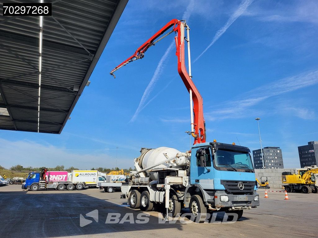 Mercedes Actros 3241 8X4 Putzmeister TMM 21-3.67 Q PUMI 7m3 Liebherr mixer Big-Axle Euro 3