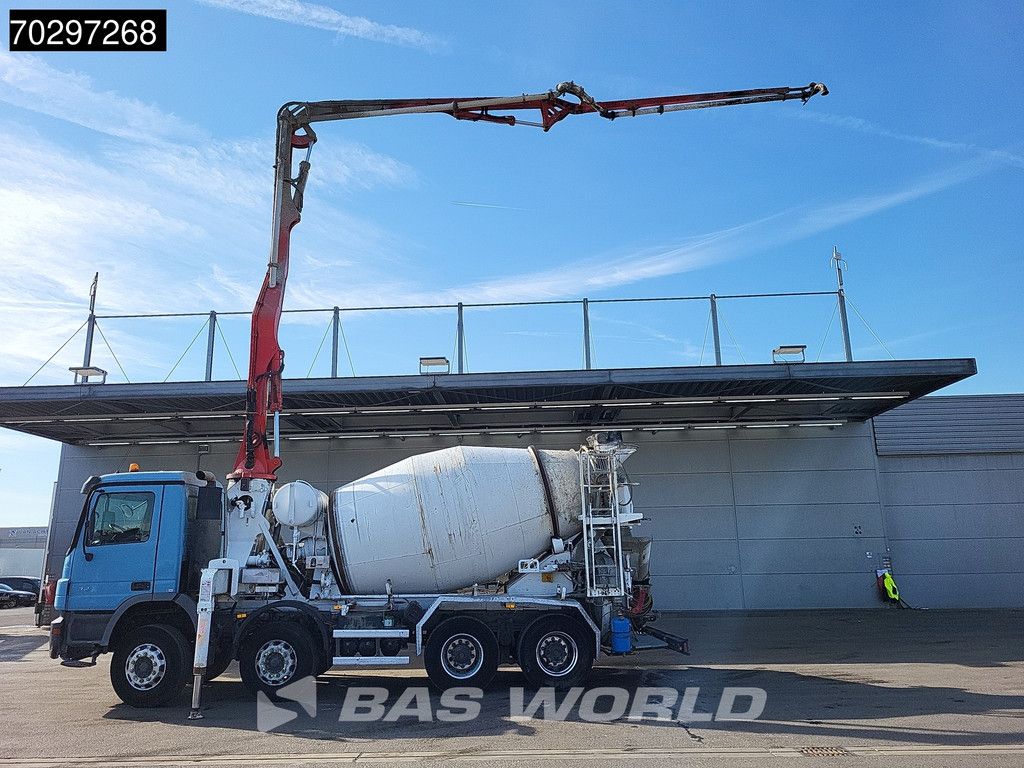 Mercedes Actros 3241 8X4 Putzmeister TMM 21-3.67 Q PUMI 7m3 Liebherr mixer Big-Axle Euro 3