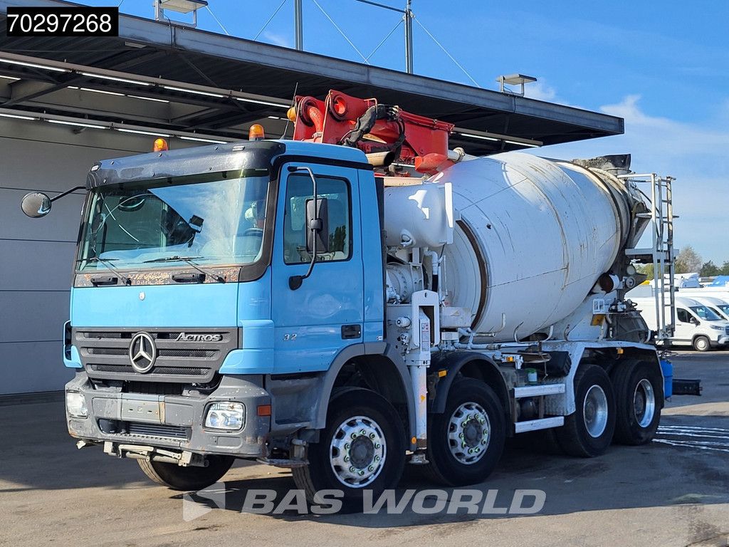 Mercedes Actros 3241 8X4 Putzmeister TMM 21-3.67 Q PUMI 7m3 Liebherr mixer Big-Axle Euro 3