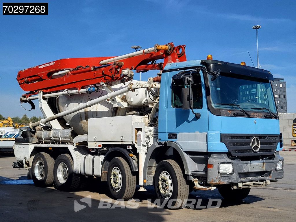 Mercedes Actros 3241 8X4 Putzmeister TMM 21-3.67 Q PUMI 7m3 Liebherr mixer Big-Axle Euro 3
