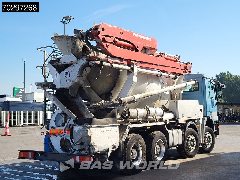 Mercedes Actros 3241 8X4 Putzmeister TMM 21-3.67 Q PUMI 7m3 Liebherr mixer Big-Axle Euro 3